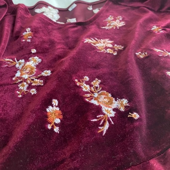 Embroidered suede midi dress - Picture 3 of 4